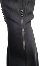 Load image into Gallery viewer, 1940s Wounded/As Is Black and White Soutache Dress
