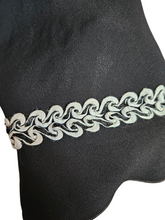 Load image into Gallery viewer, 1940s Wounded/As Is Black and White Soutache Dress
