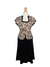 Load image into Gallery viewer, 1940s Wounded/As Is Beige and Black Sequin Dress
