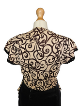 Load image into Gallery viewer, 1940s Wounded/As Is Beige and Black Sequin Dress
