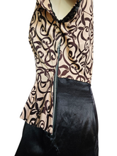 Load image into Gallery viewer, 1940s Wounded/As Is Beige and Black Sequin Dress
