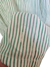 Load image into Gallery viewer, 1940s Wounded/As Is Green and White Stripe Dress
