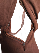 Load image into Gallery viewer, 1930s Wounded/As Is Brown Rayon Dress
