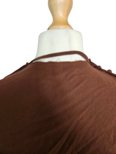 Load image into Gallery viewer, 1930s Wounded/As Is Brown Rayon Dress
