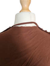 Load image into Gallery viewer, 1930s Wounded/As Is Brown Rayon Dress
