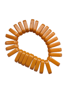 1940s Egg Yolk Bakelite Bracelet A/F