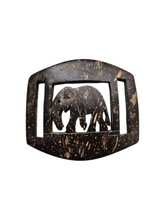 Load image into Gallery viewer, 1940s Carved Coconut Shell Elephant Buckle
