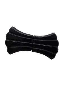 1930s Deco Black Galalith Buckle