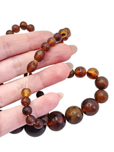 Load image into Gallery viewer, 1940s Root Beer Galalith Necklace
