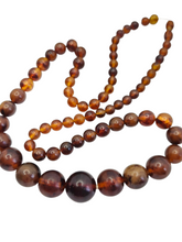 Load image into Gallery viewer, 1940s Root Beer Galalith Necklace
