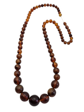 Load image into Gallery viewer, 1940s Root Beer Galalith Necklace
