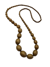 Load image into Gallery viewer, 1940s Chunky Olive Green Galalith Necklace
