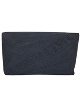 Load image into Gallery viewer, 1940s Navy Blue Corde Clutch Bag
