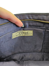 Load image into Gallery viewer, 1940s Navy Blue Corde Clutch Bag
