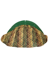 Load image into Gallery viewer, 1930s Art Deco Green/Brown Celluloid Raffia Clutch Bag
