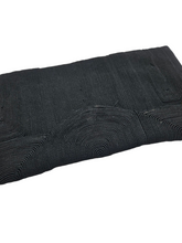 Load image into Gallery viewer, 1940s Black Corde Scalloped Clutch Bag
