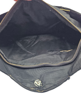 Load image into Gallery viewer, 1940s Black Corde Scalloped Clutch Bag
