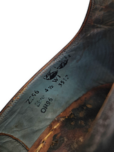 Load image into Gallery viewer, 1940s CC41 Navy Blue Leather Ankle Strap Court Shoes
