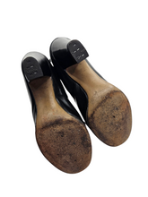 Load image into Gallery viewer, 1940s CC41 Navy Blue Leather Ankle Strap Court Shoes
