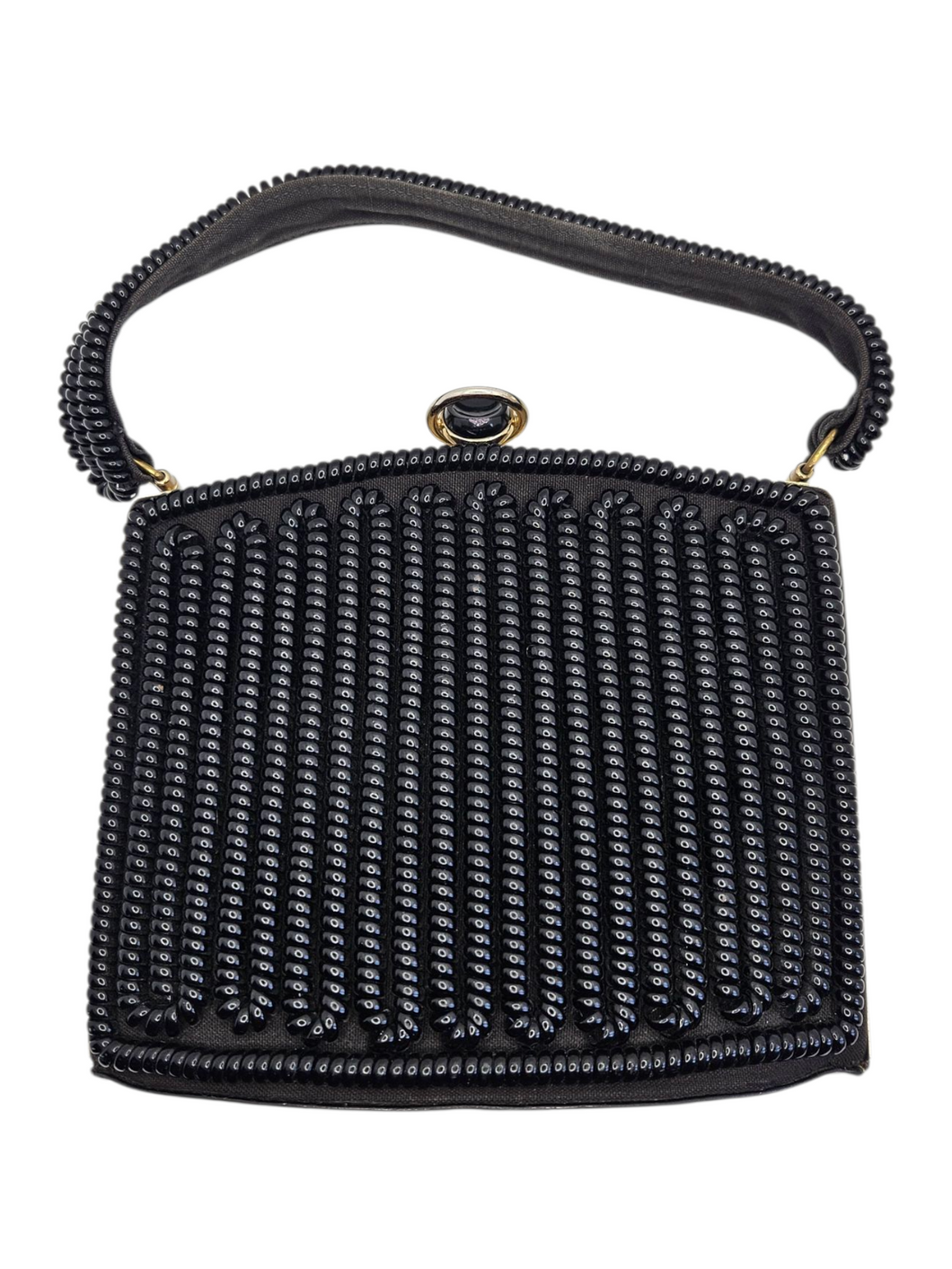 Late 1940s Rare Black Telephone Cord Box Bag