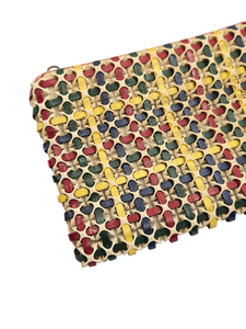 1940s Rare Multicoloured Plasticflex Clutch Bag