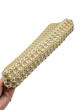 Load image into Gallery viewer, 1940s Rare Pale Yellow and Cream Plasticflex Clutch Bag
