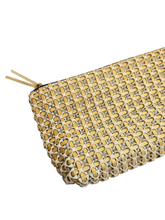 Load image into Gallery viewer, 1940s Rare Pale Yellow and Cream Plasticflex Clutch Bag
