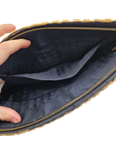 Load image into Gallery viewer, 1940s Rare Pale Yellow and Cream Plasticflex Clutch Bag
