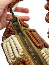 Load image into Gallery viewer, 1940s Rare Brown and White Telephone Cord Box Bag
