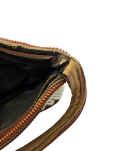 Load image into Gallery viewer, 1940s Rare Brown and White Telephone Cord Bag
