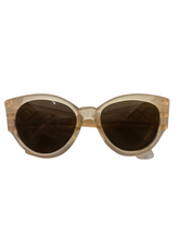 Load image into Gallery viewer, 1940s Yellow Lattice Sunglasses
