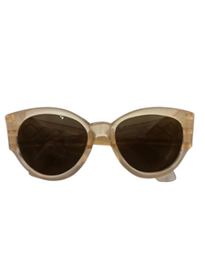 1940s Yellow Lattice Sunglasses