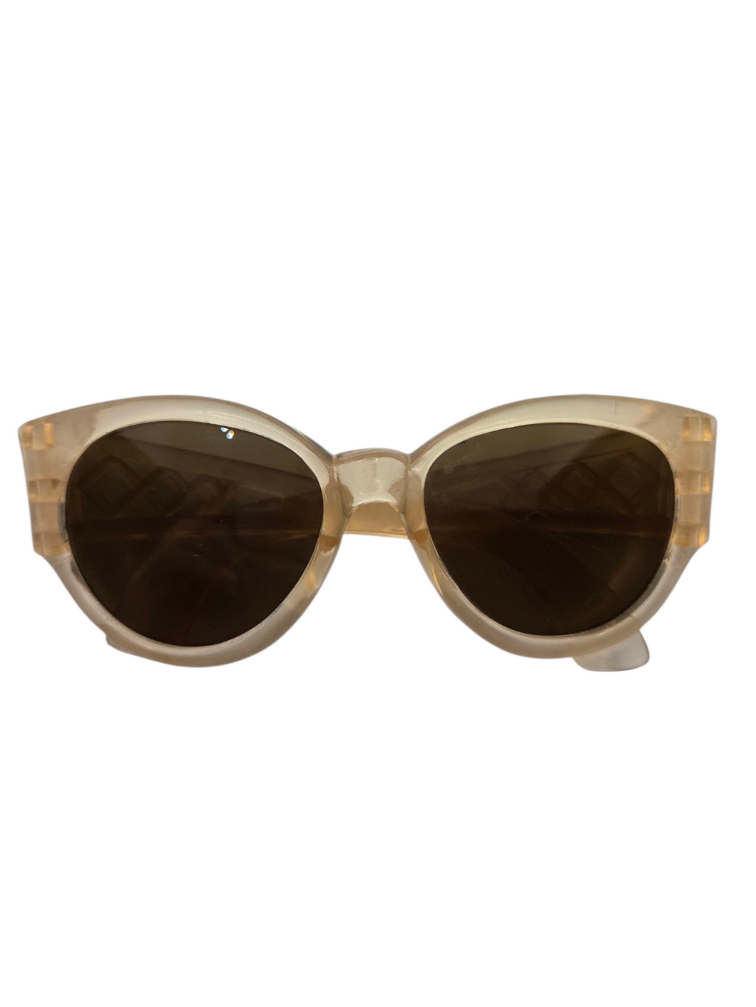 1940s Yellow Lattice Sunglasses