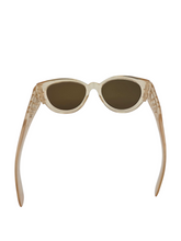 Load image into Gallery viewer, 1940s Yellow Lattice Sunglasses
