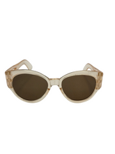 Load image into Gallery viewer, 1940s Yellow Lattice Sunglasses
