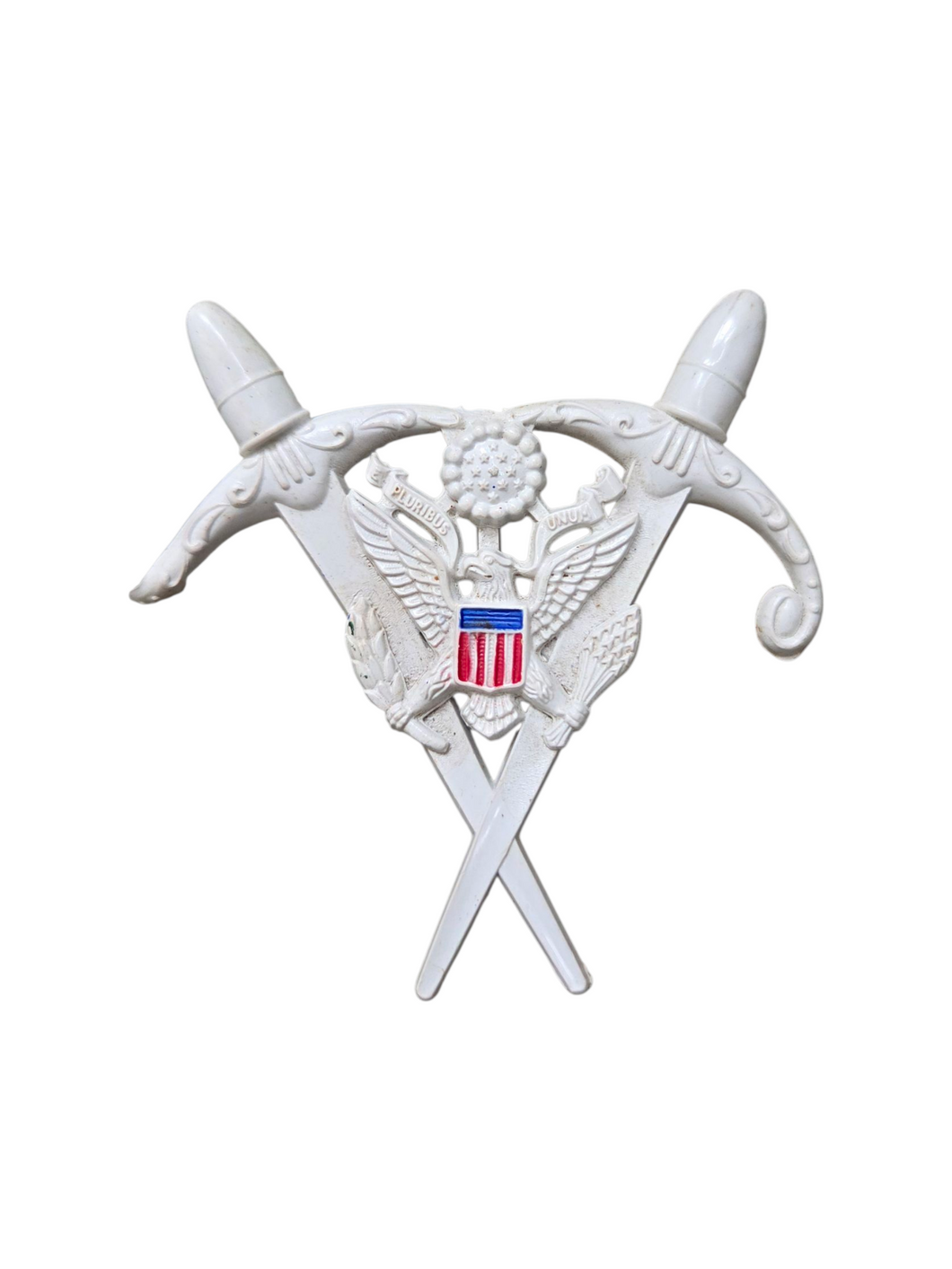 1940s World War Two US Sword Celluloid Brooch