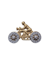 Load image into Gallery viewer, 1940s World War Two Articulated Dispatch Rider Sweetheart Brooch
