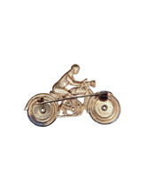 Load image into Gallery viewer, 1940s World War Two Articulated Dispatch Rider Sweetheart Brooch
