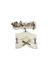 Load image into Gallery viewer, 1940s World War Two US Army Rank MOP Brooch
