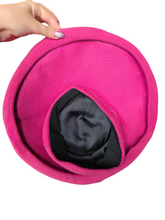 Load image into Gallery viewer, 1940s/1950s Bright Pink Halo Hat
