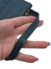 Load image into Gallery viewer, 1930s Teal Orange Peel Leather Bag
