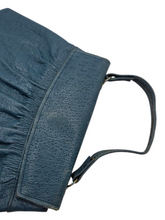 Load image into Gallery viewer, 1930s Teal Orange Peel Leather Bag
