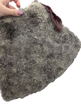 Load image into Gallery viewer, 1940s Grey Astrakhan Fur Muff
