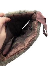 Load image into Gallery viewer, 1940s Grey Astrakhan Fur Muff
