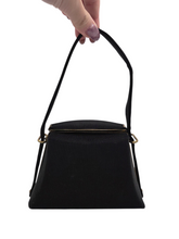 Load image into Gallery viewer, 1940s Black Small Grosgrain Box Bag
