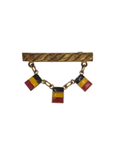 Load image into Gallery viewer, 1940s World War Two Belgium Flag Brooch

