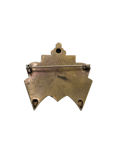 1940s British Was Relief Coat of Arms Badge Pin