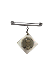 1940s World War Two Photo Sweetheart Brooch