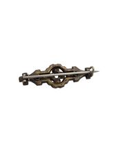 Load image into Gallery viewer, Edwardian Gold Tone Paste Bar Brooch
