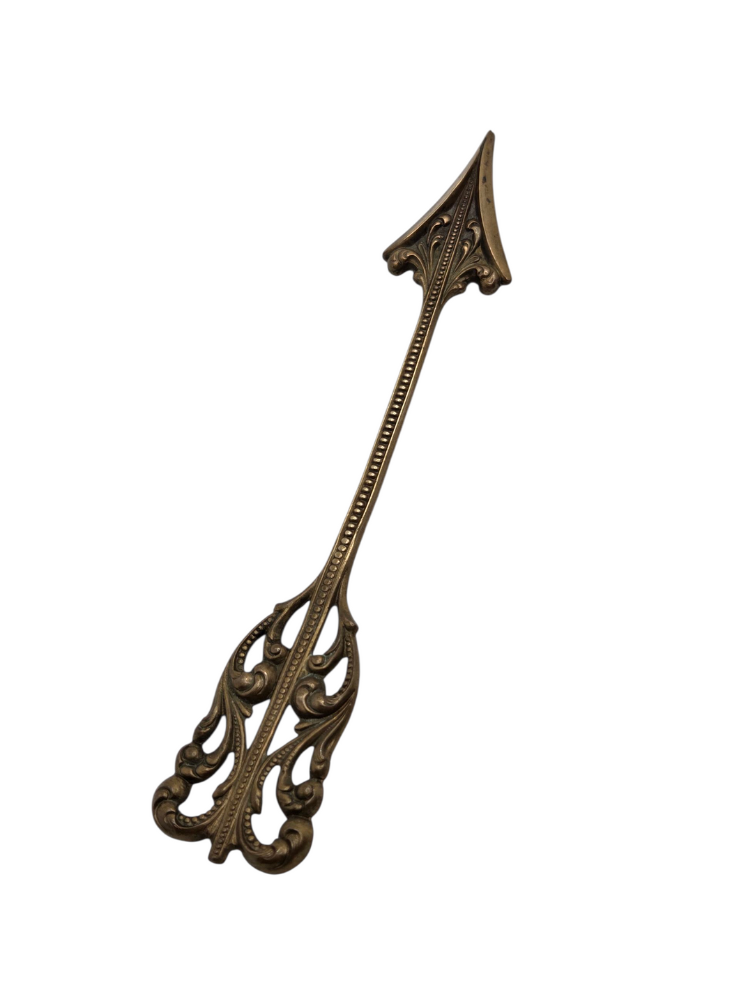 1930s HUGE Brass Arrow Brooch